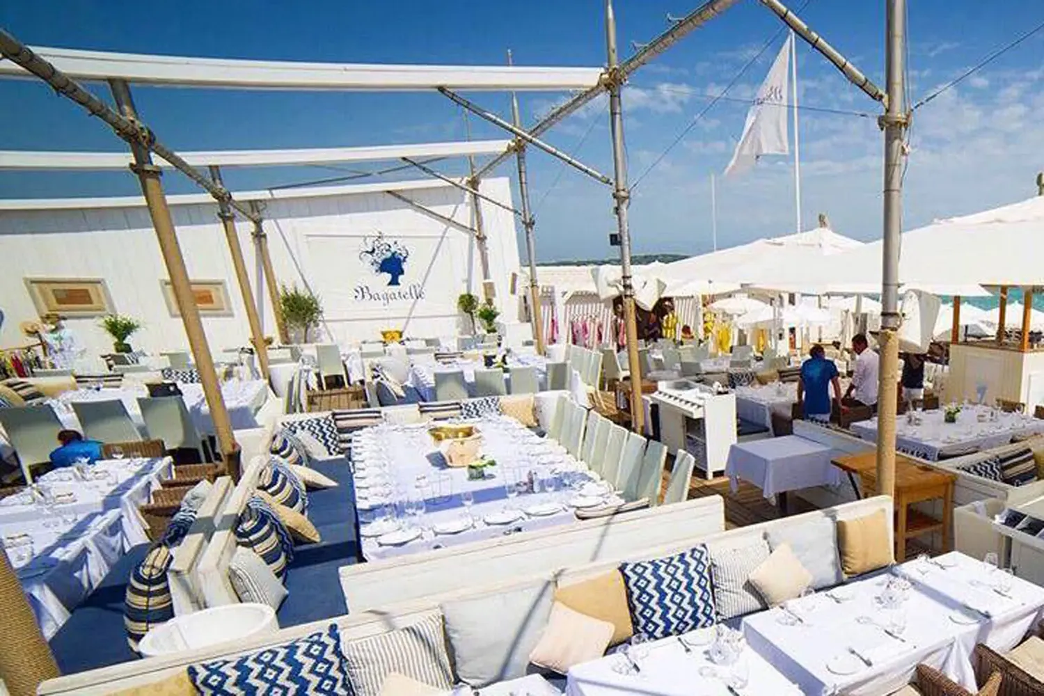 Bagatelle beach Saint Tropez restaurant france