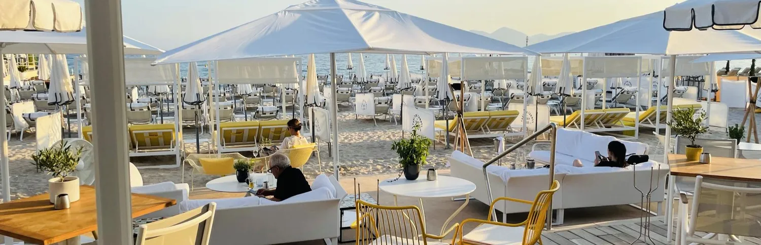 Carlton Beach Club Cannes Private beach France