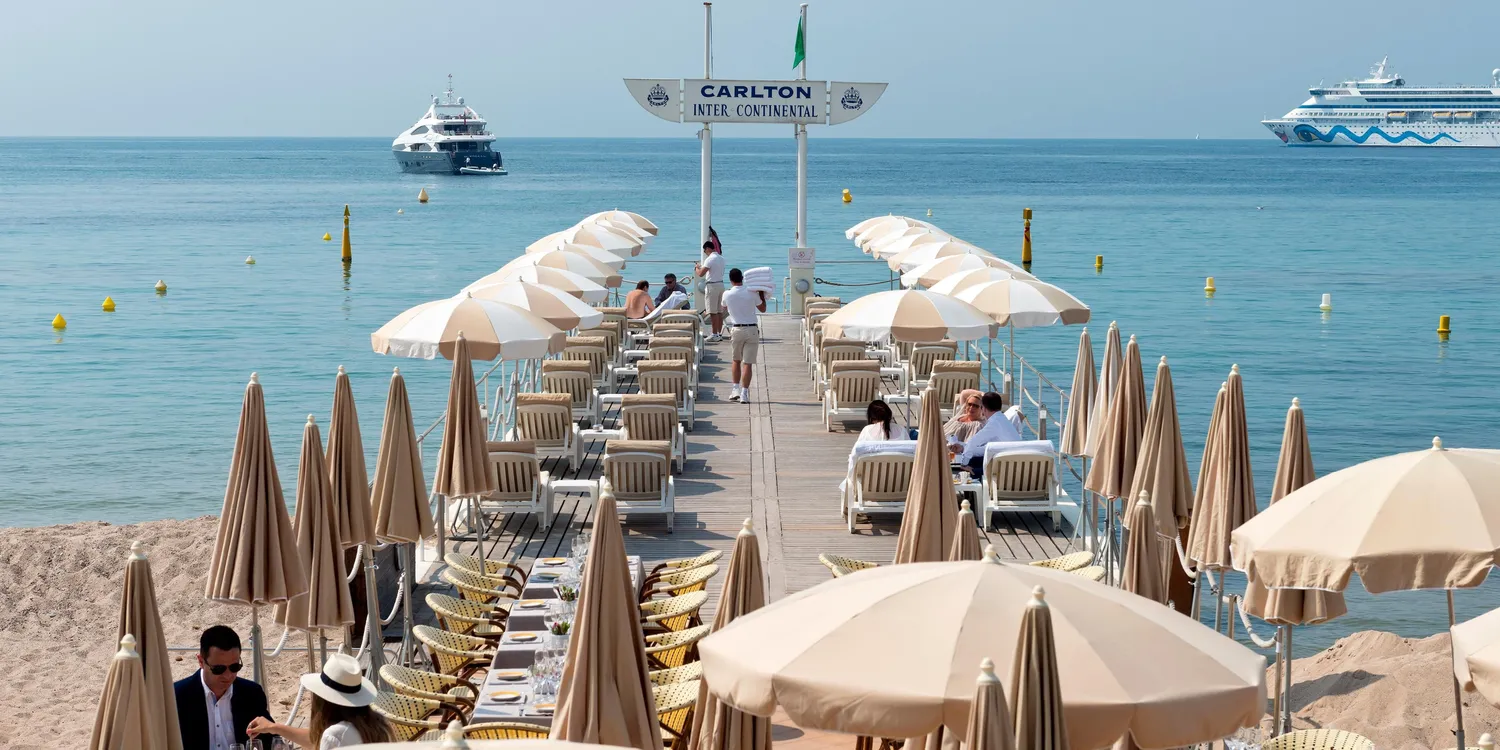 Carlton Beach Club Cannes Private beach France
