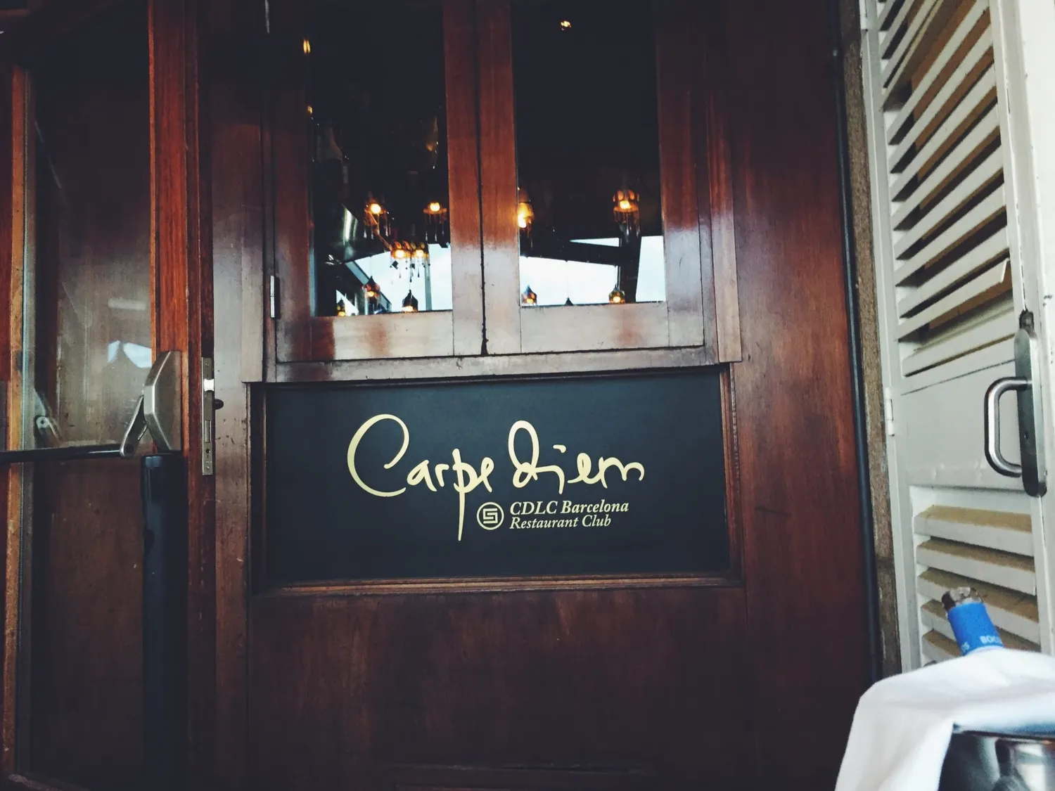 Cdlc Carpe Diem restaurant club Barcelona