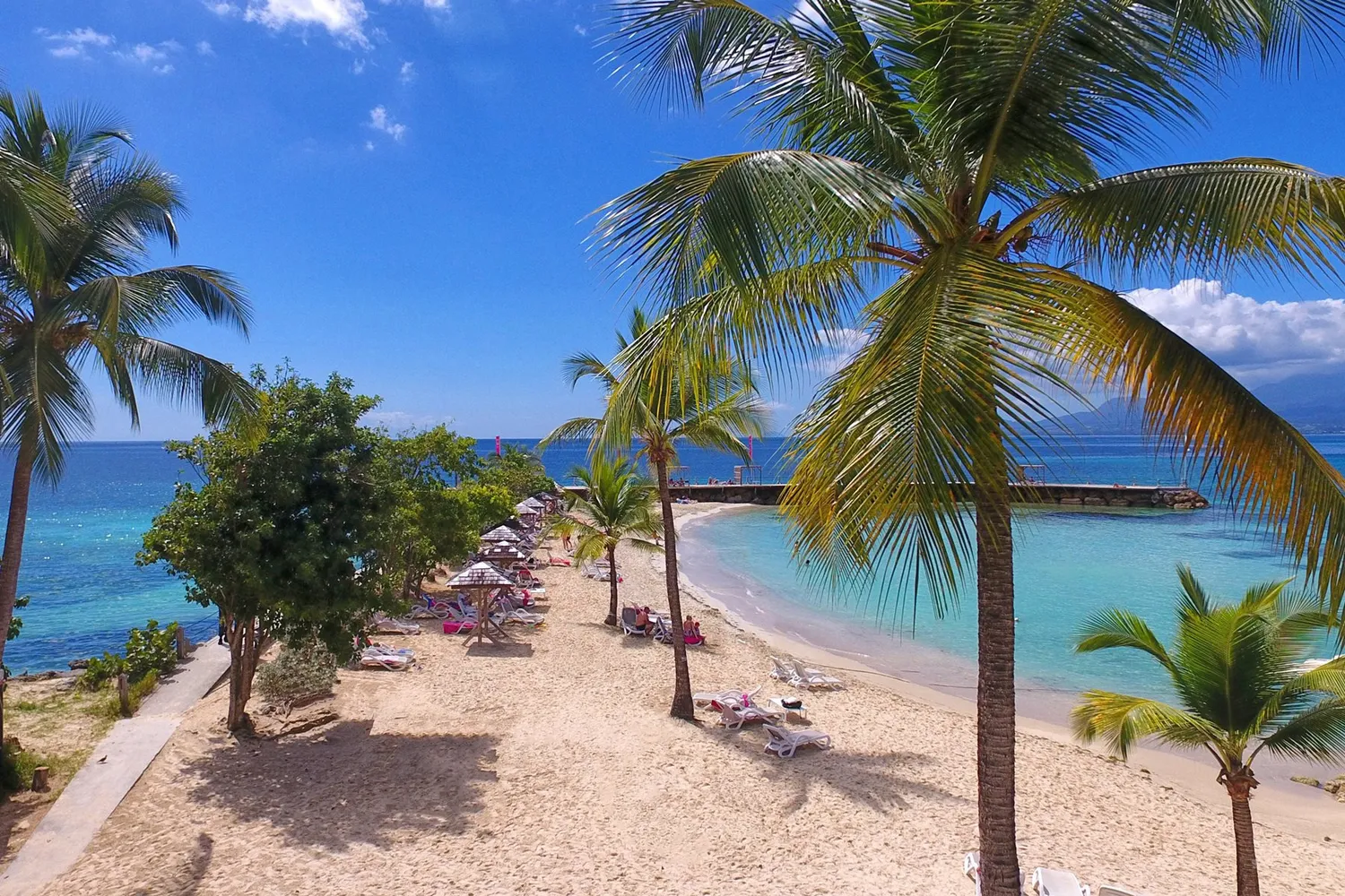 Plage de La Créole Guadeloupe Pool party