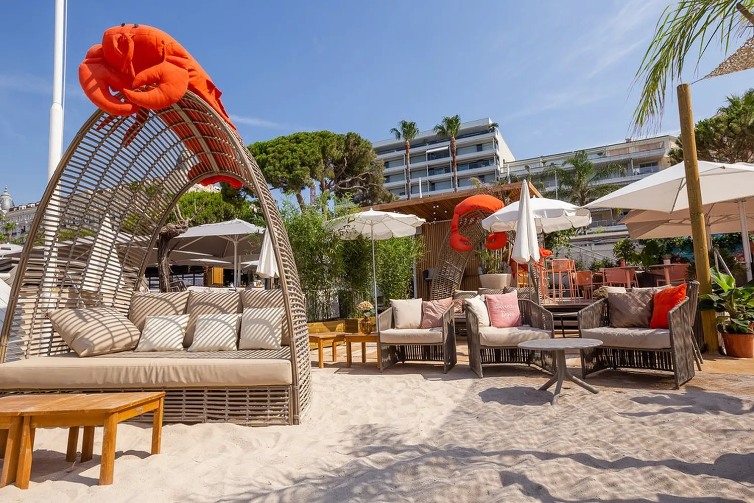 La Mandala beach restaurant Cannes