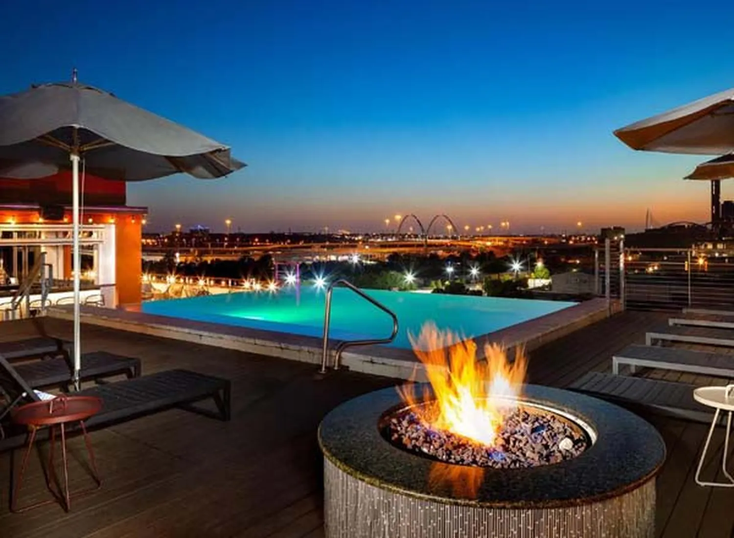 The Gallery rooftop pool party Dallas