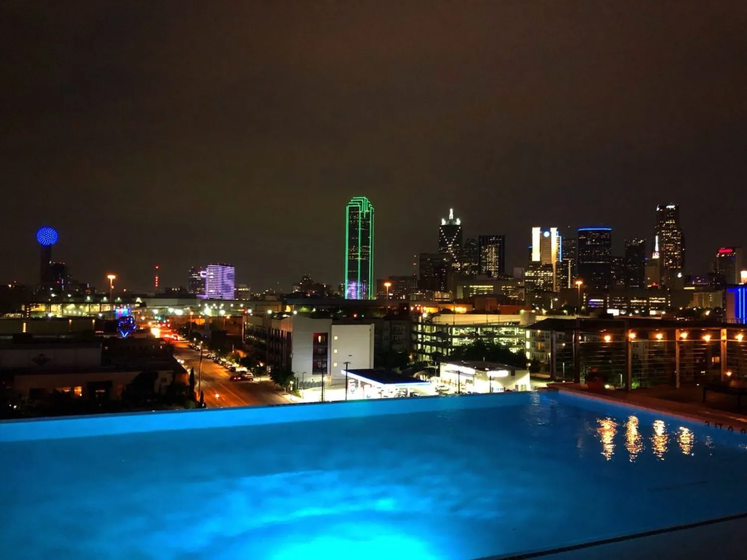 The Gallery rooftop pool party Dallas