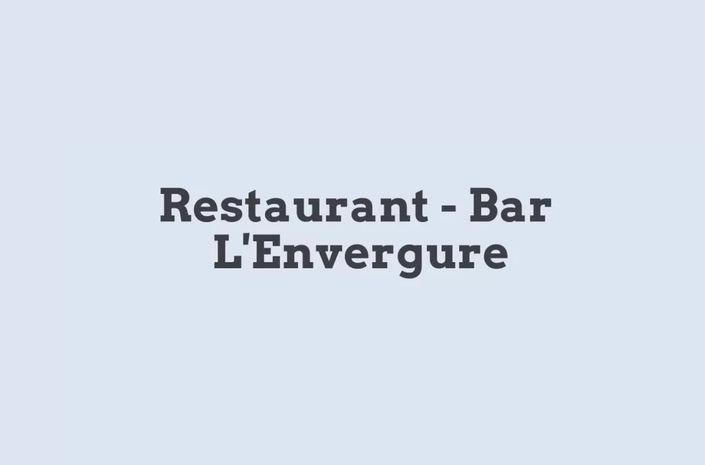 L'Envergure restaurant Chamonix