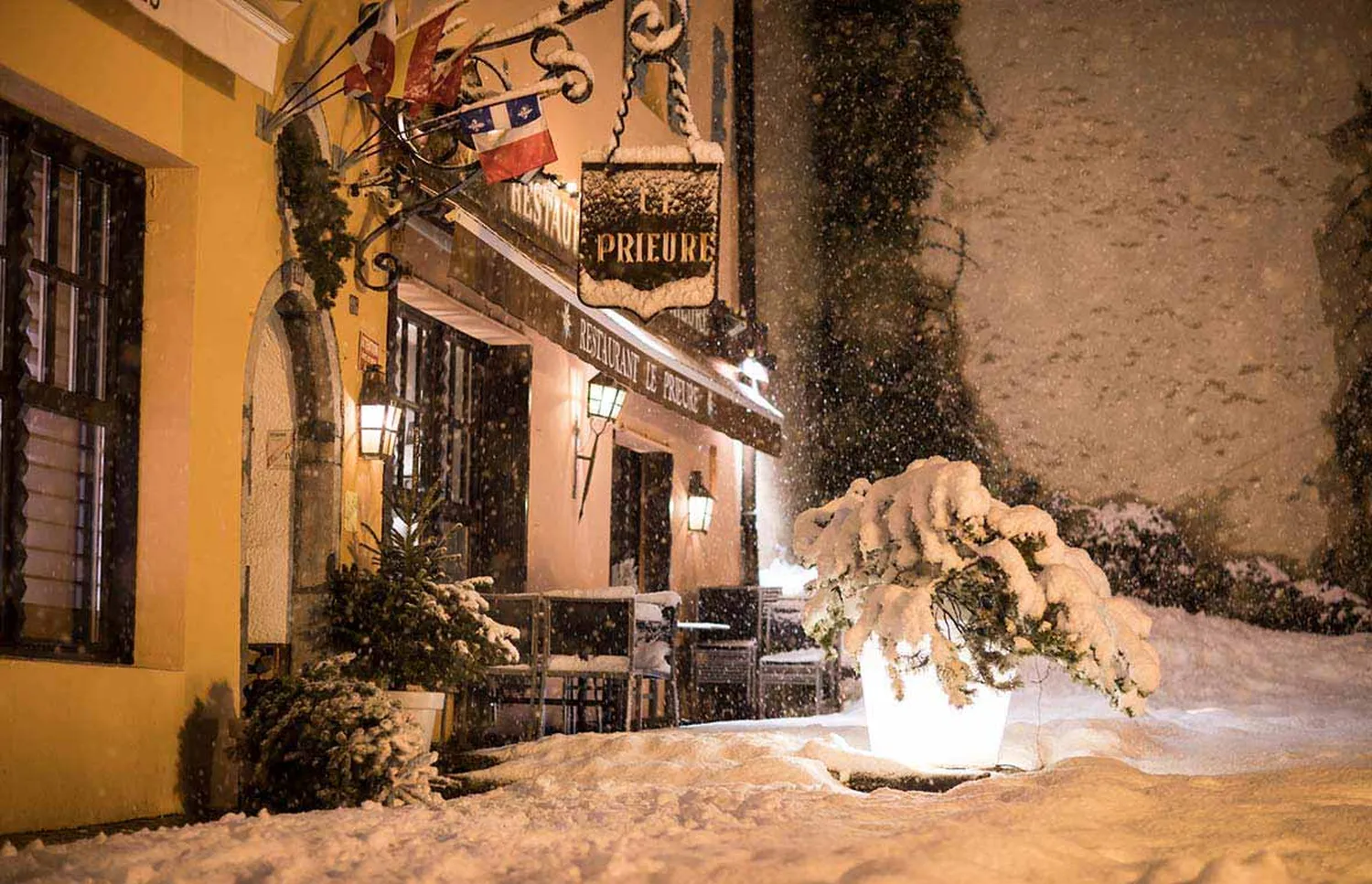 Le Prieuré restaurant Megève