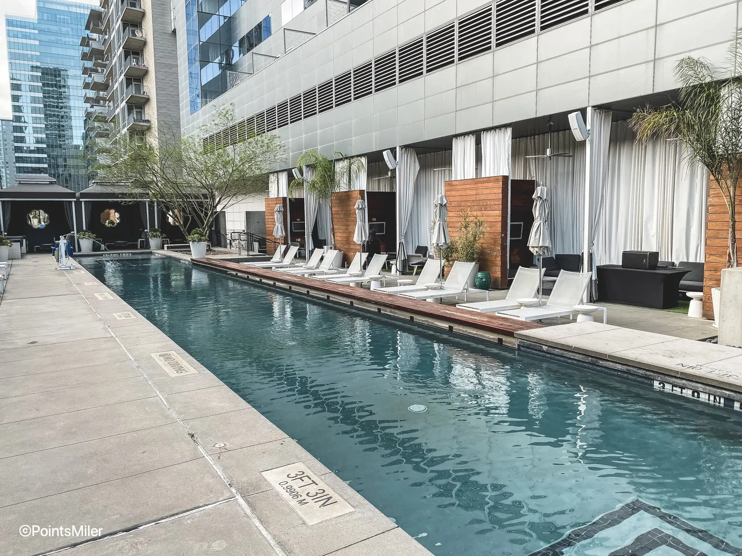 Wet deck at W Pool party Austin