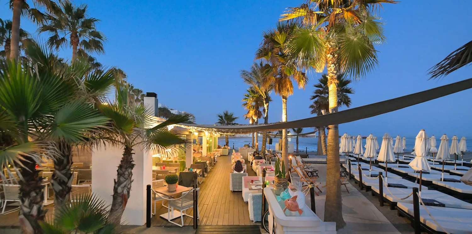 Amare Beach Club restaurant Marbella