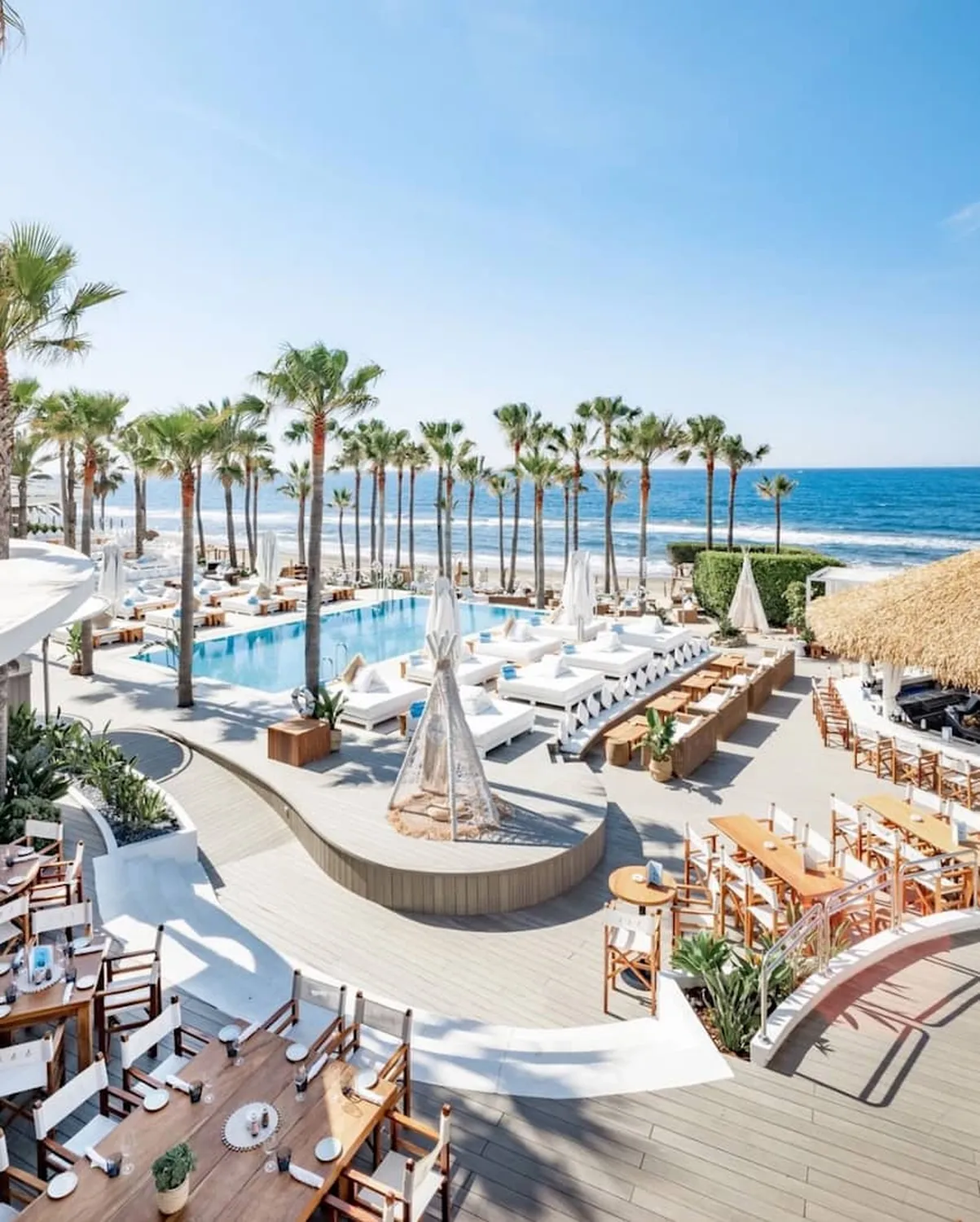 Nikki Beach restaurant Marbella