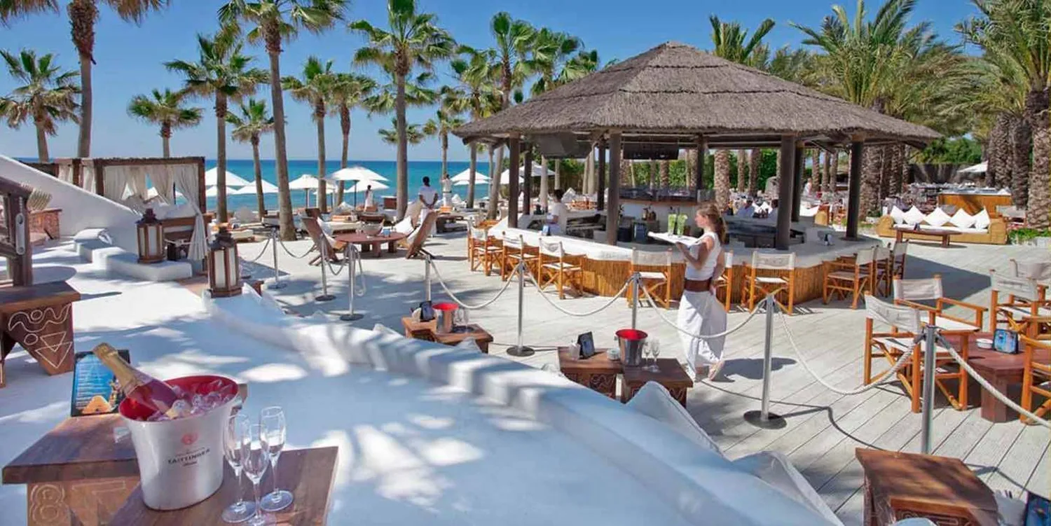 Nikki Beach restaurant Marbella