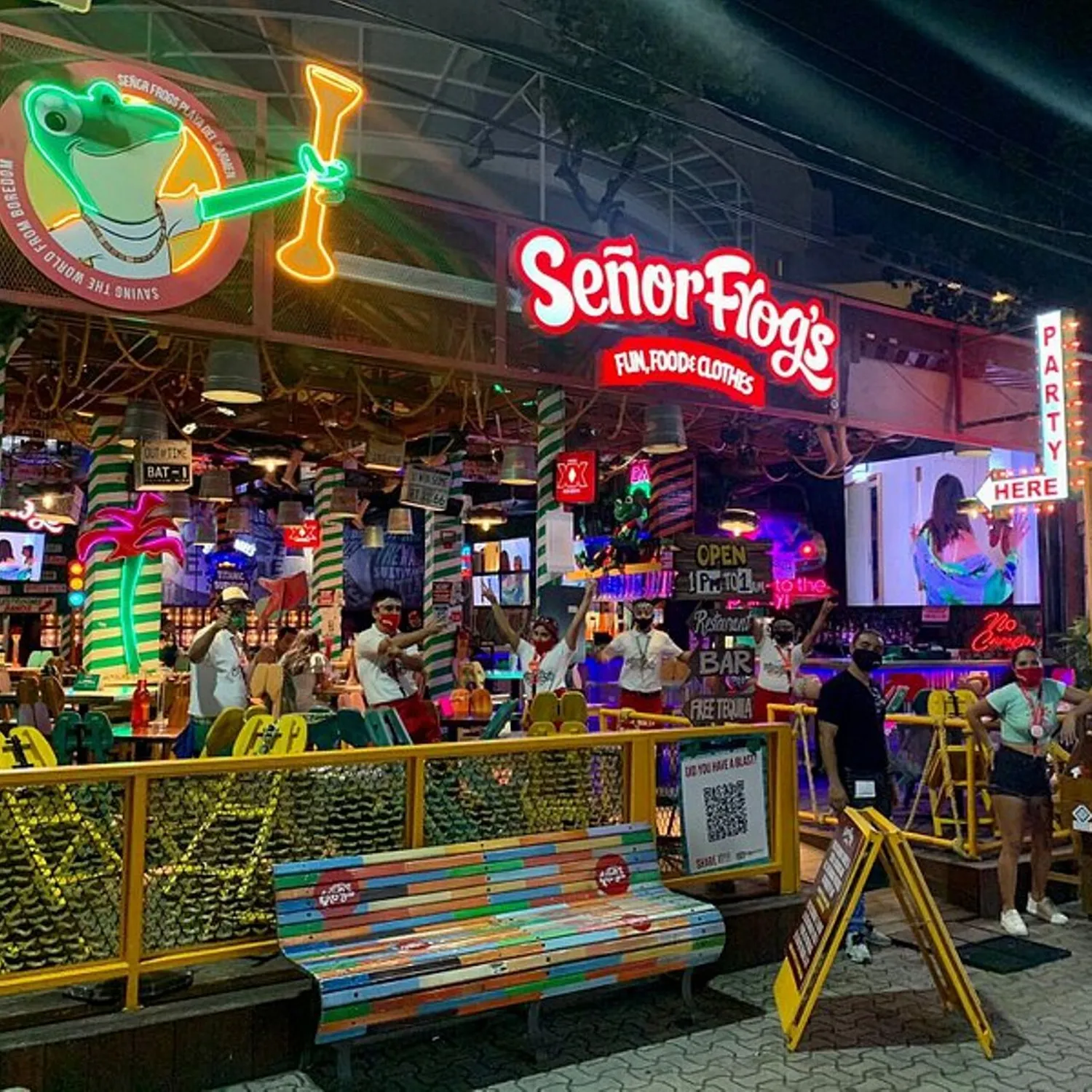 Señor Frog's restaurant Playa del carmen