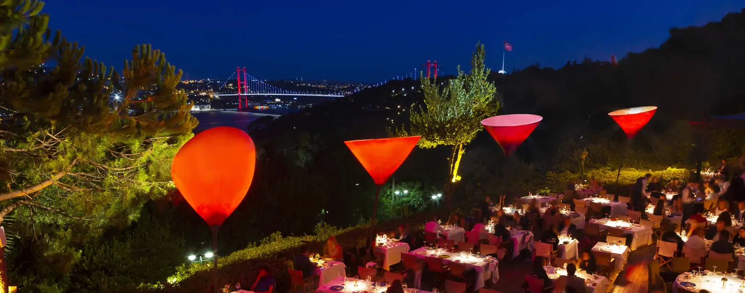 Sunset restaurant Istanbul