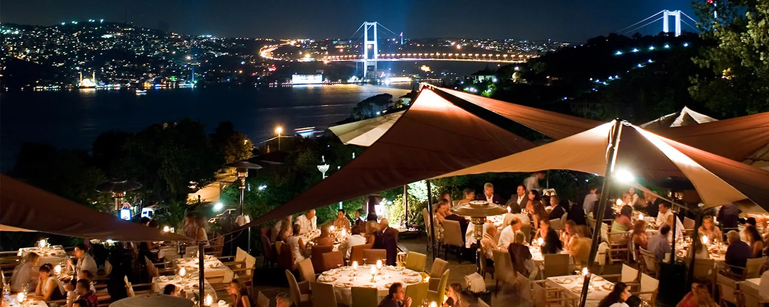 Sunset restaurant Istanbul