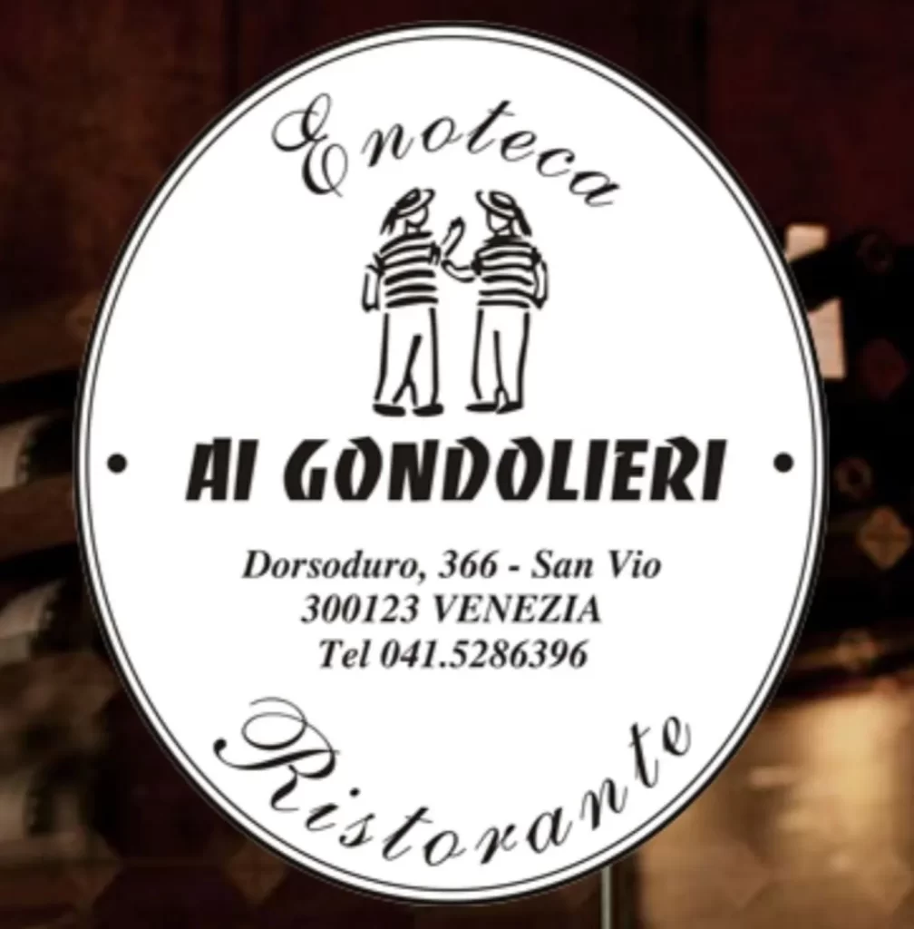 Ai Gondolieri restaurant Venise