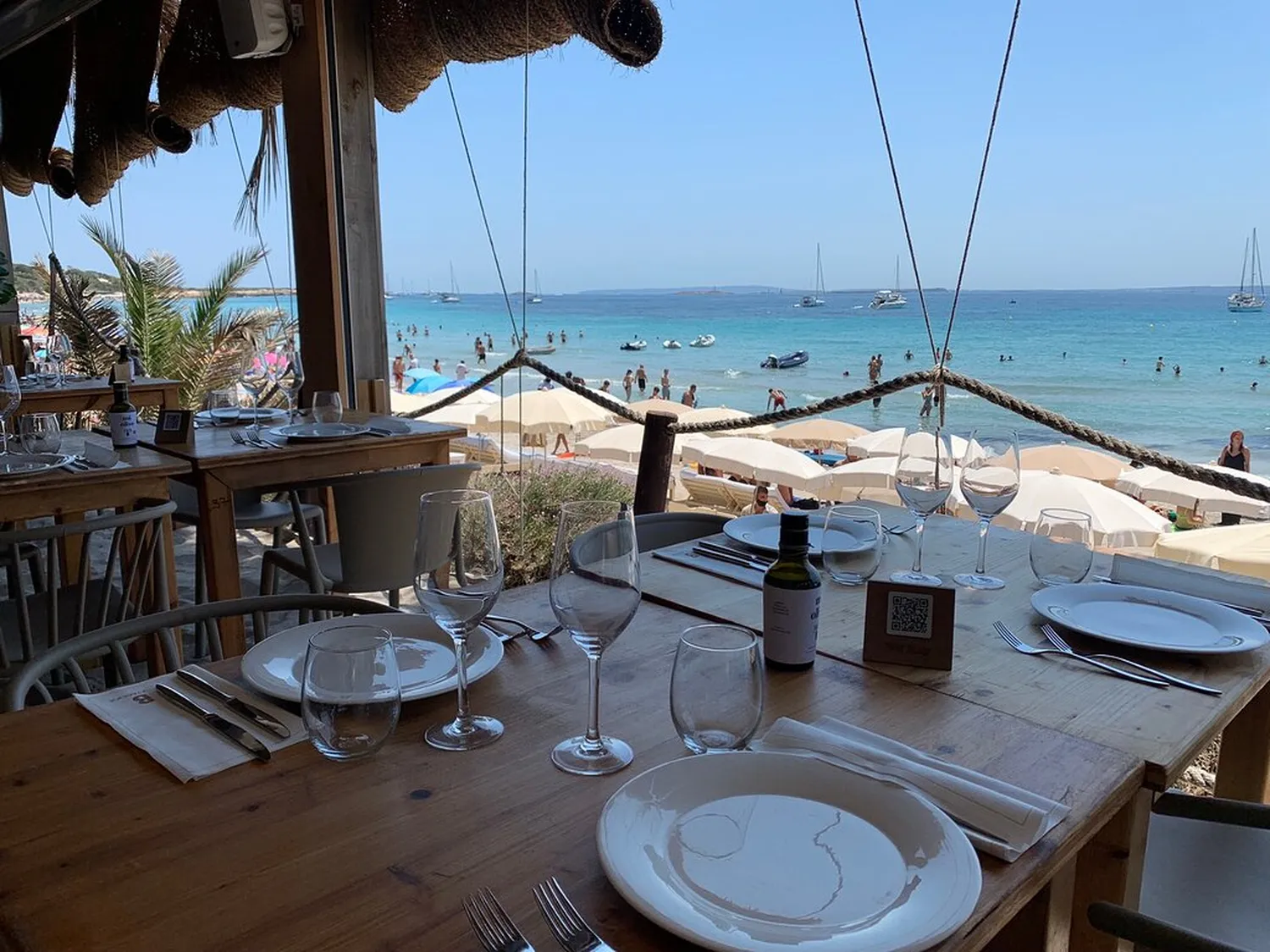 Beso Beach restaurant Ibiza