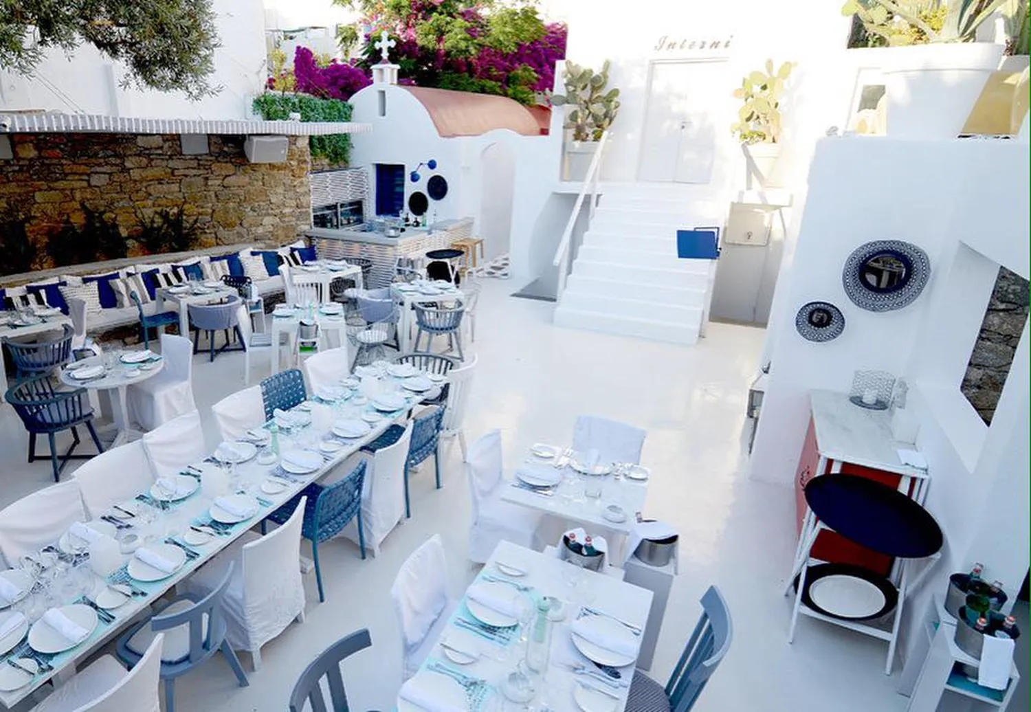 Interni restaurant Mykonos