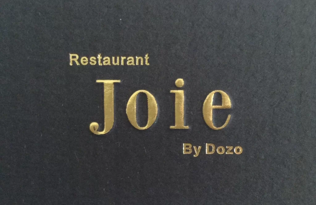 Joie restaurant Singapore