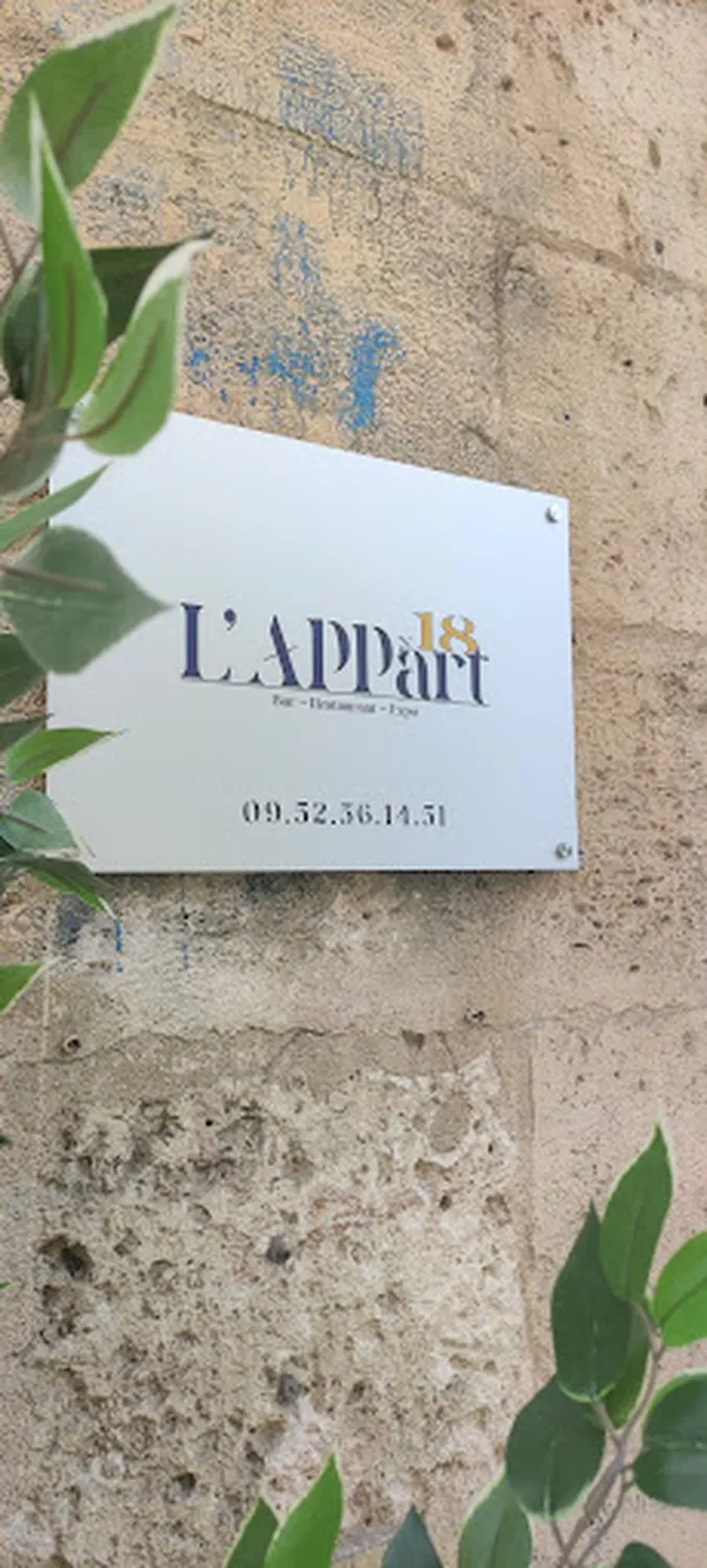 L'appart 18 restaurant Bordeaux