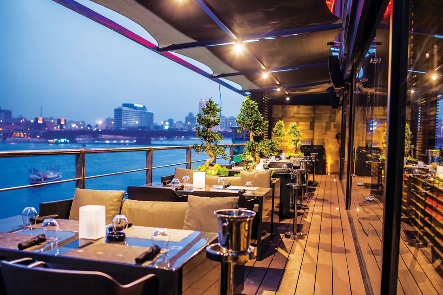 Pier88 Nile River restaurant Cairo