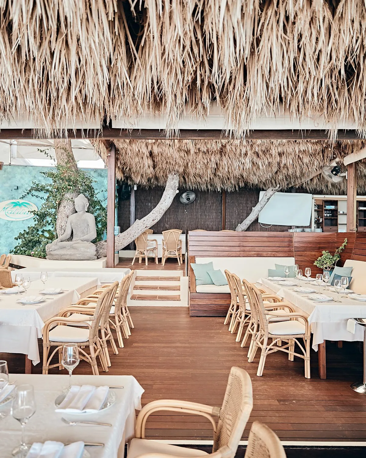 Malibu restaurant beach club Ibiza