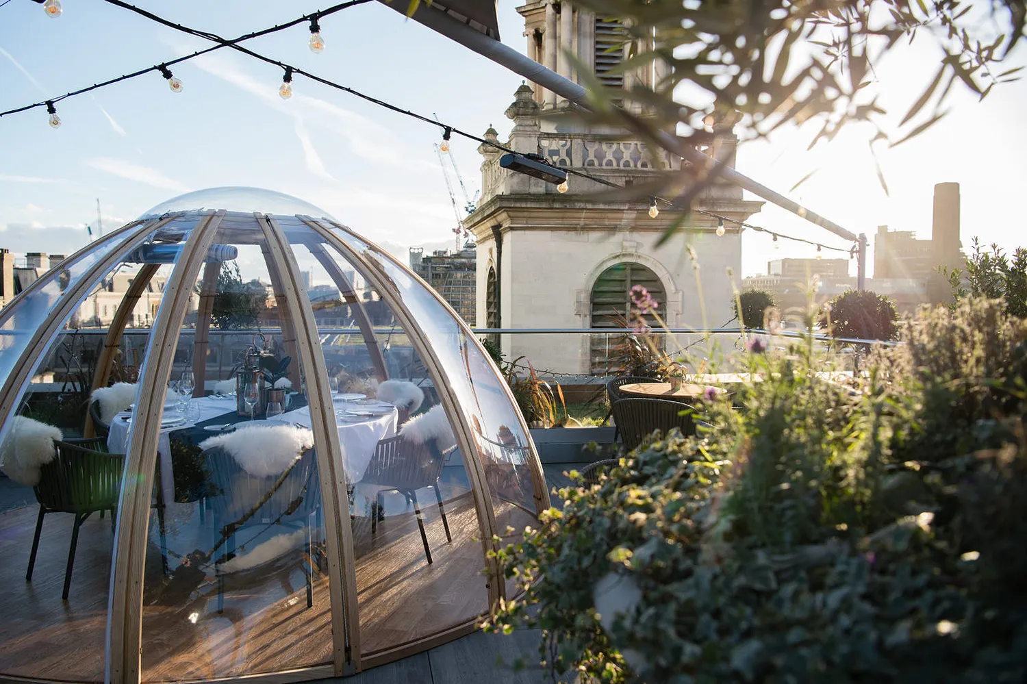 Mercer Roof Terrace restaurant London