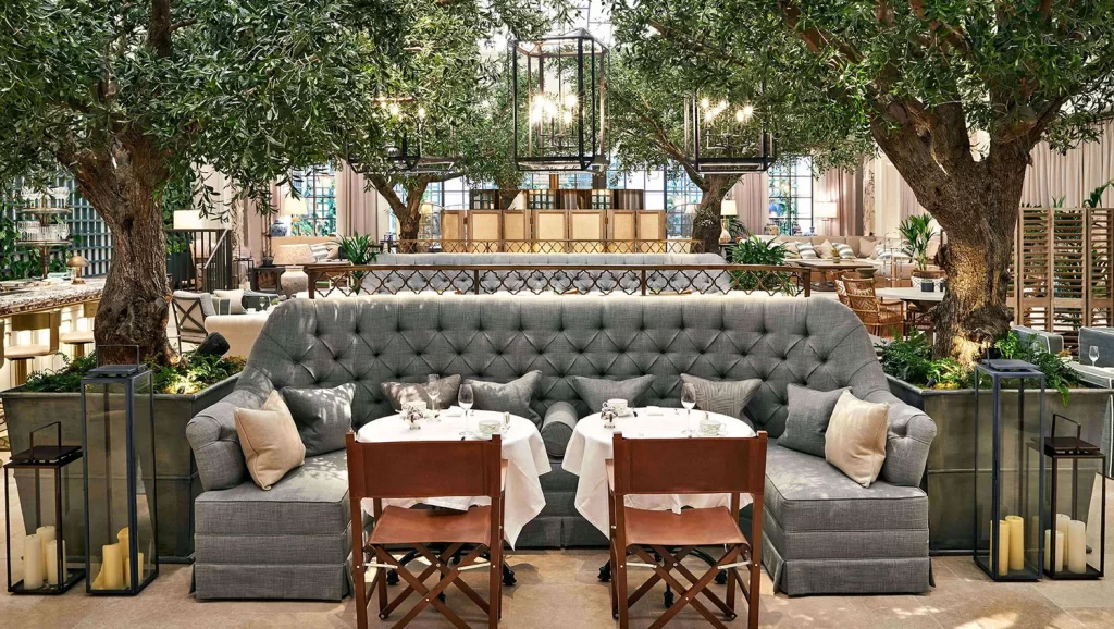 Reservation at Palm Court restaurant London The World Keys