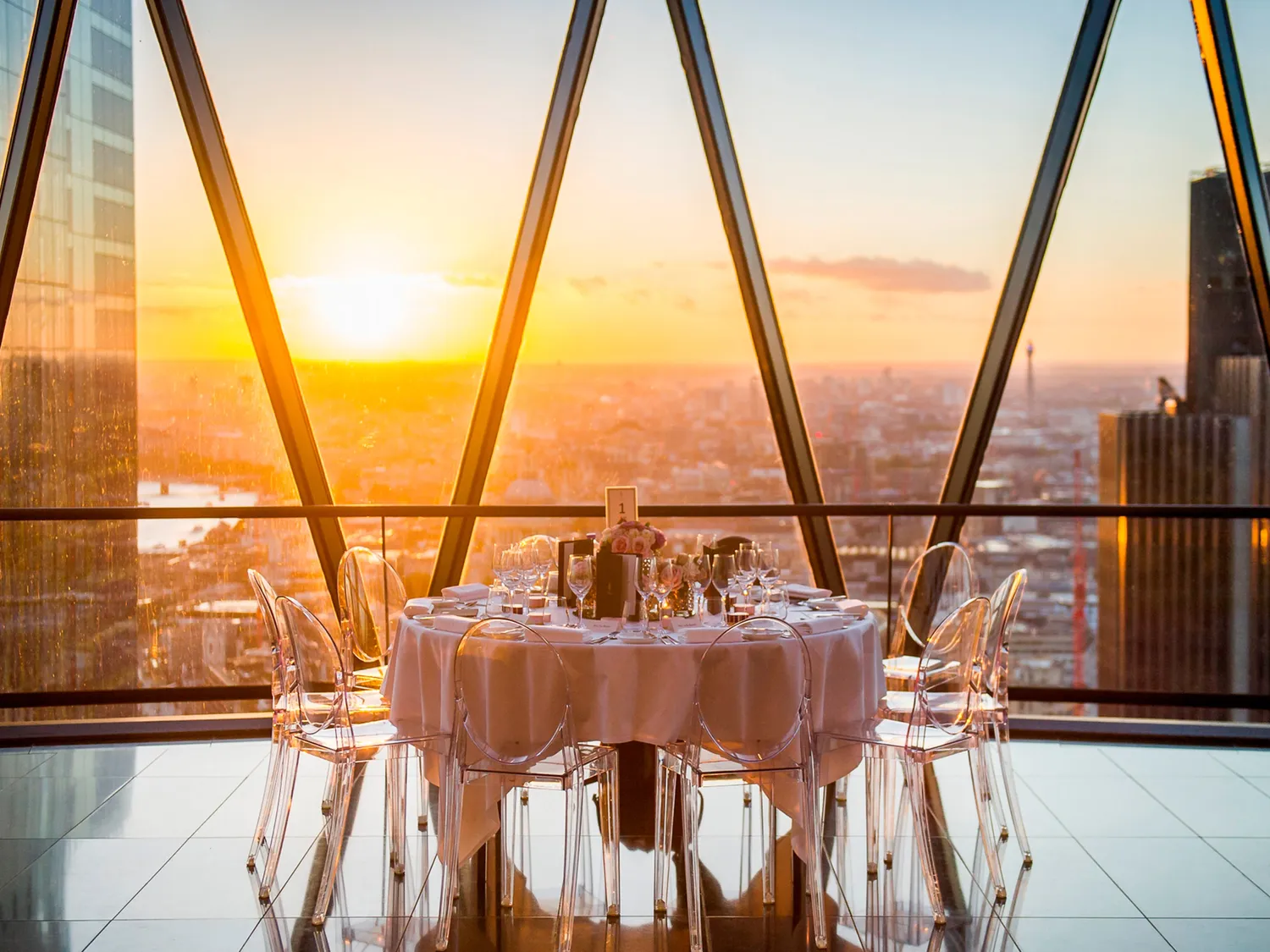 Searcys at The Gherkin restaurant London