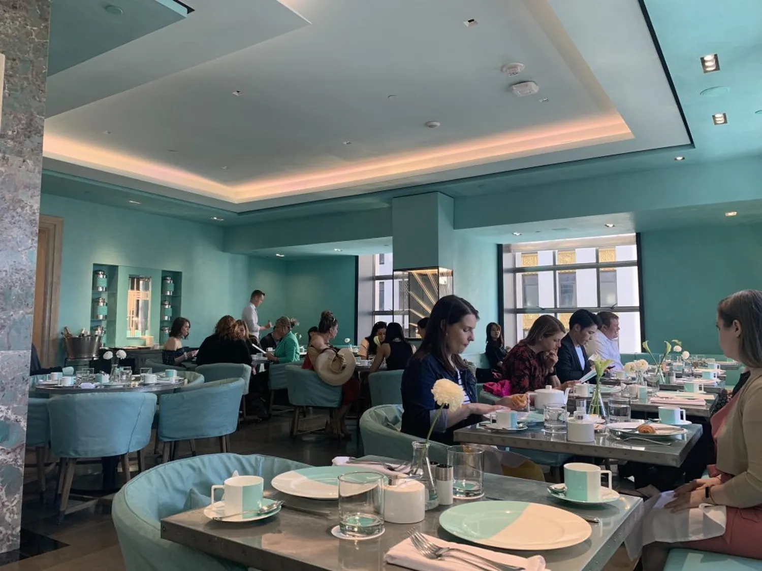 The Tiffany Blue Box coffee restaurant London