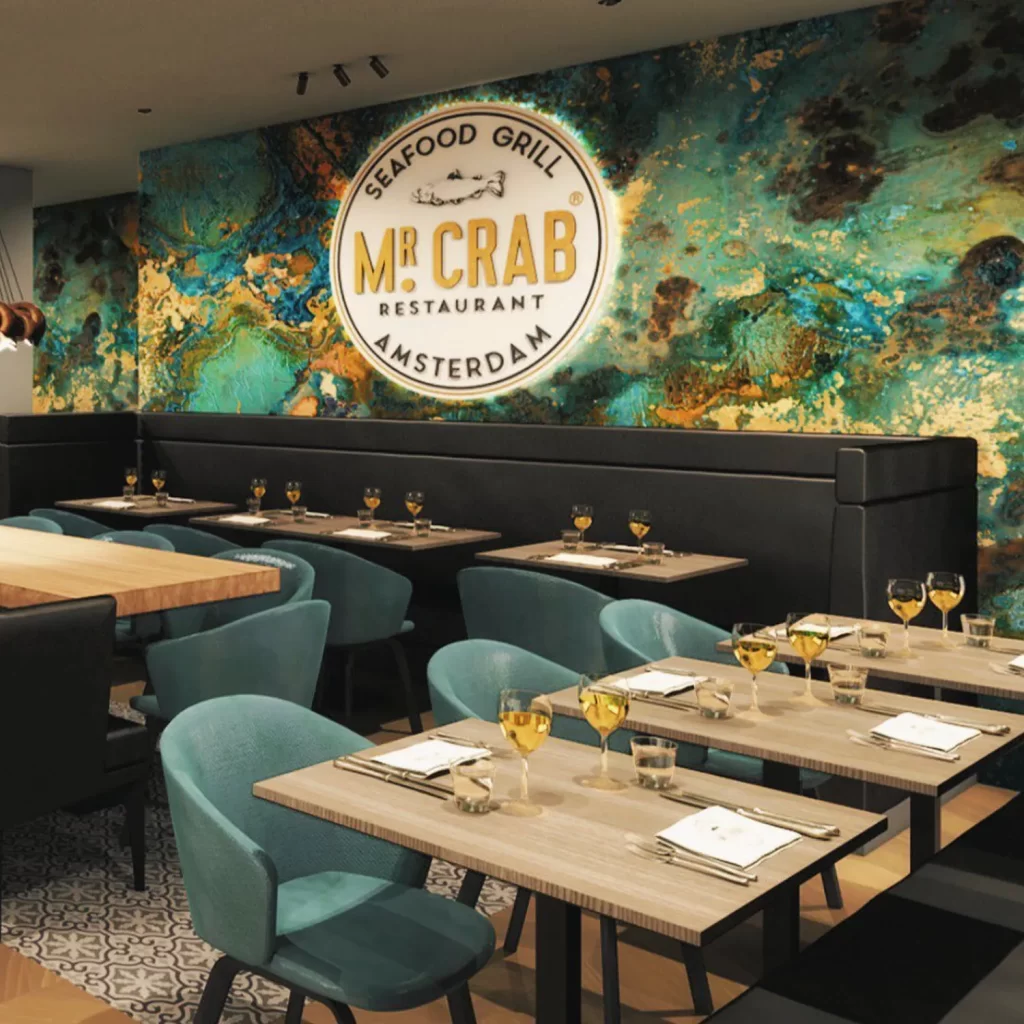 Reservation at MR. CRAB restaurant Amsterdam KEYS