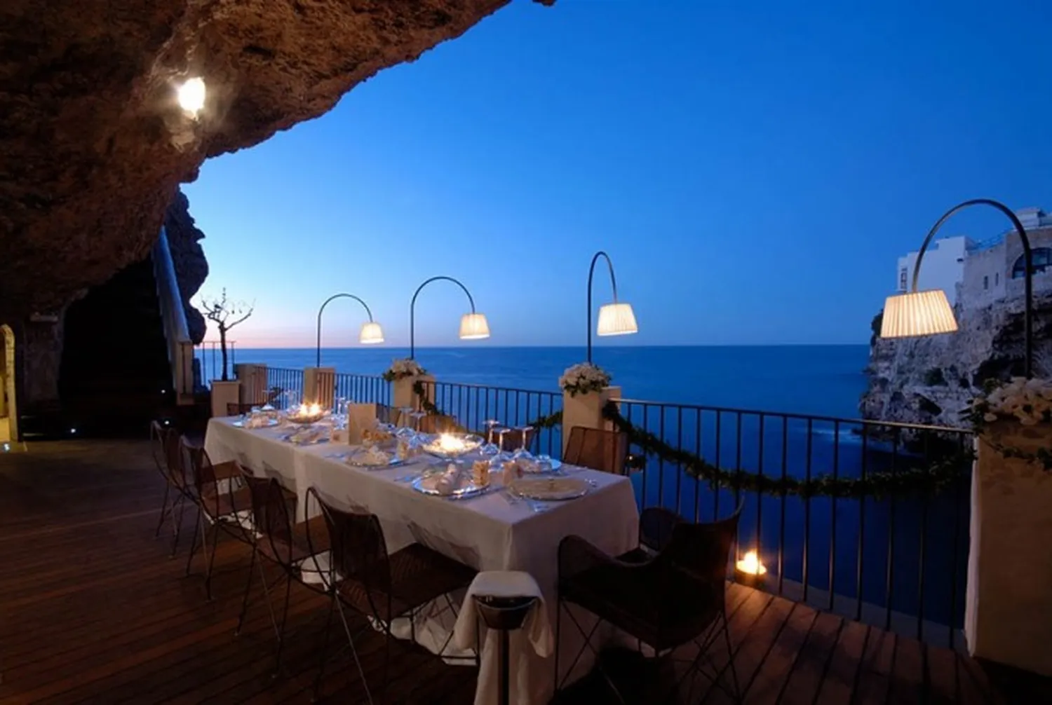 Grotta Palazzese restaurant Bari